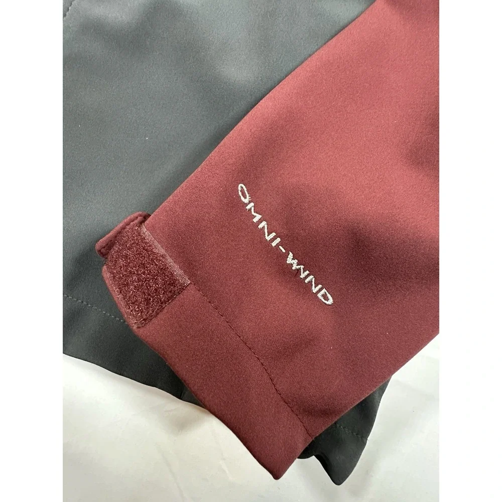 Columbia Omni-Wind Block Softshell Jacket Red  Men's Medium Windproof Full Zip